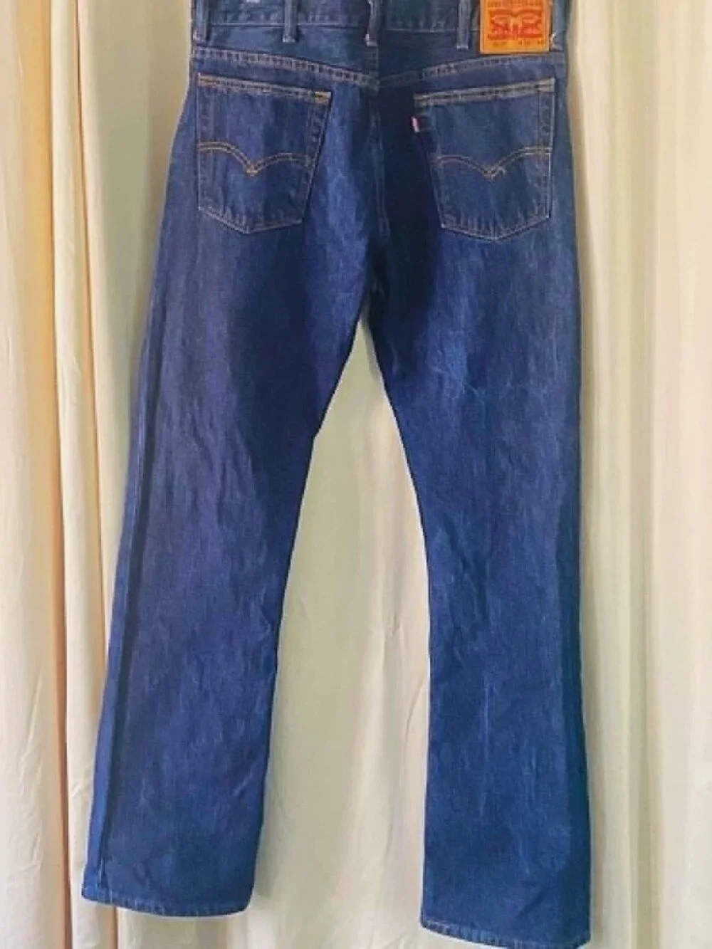 Levi's 517 Bootcut Jeans Men's 36x34 Dark Wash Blue Denim Made in Mexico